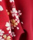 卒業式袴レンタルNo.531[王道古典]赤地・白黄小桜